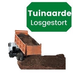 Bemeste tuinaarde losgestort