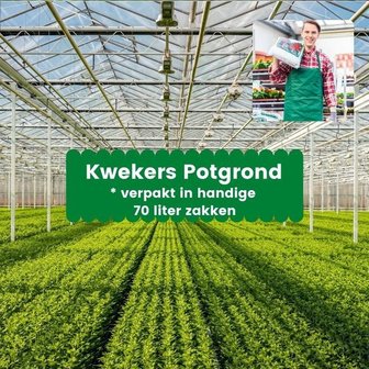 Kwekers Potgrond met perliet 1470 liter (21 x 70 liter)