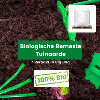 Biologische Bemeste tuinaarde in big bag - 2 kuub