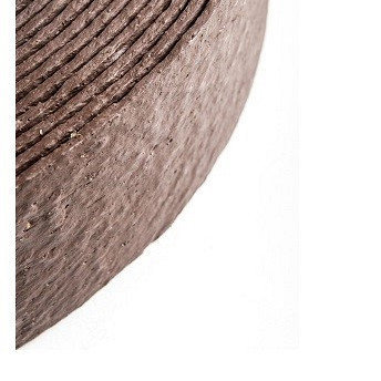 Ekoboard randafwerking 14 cm x 25 meter - Bruin Cortenstaal