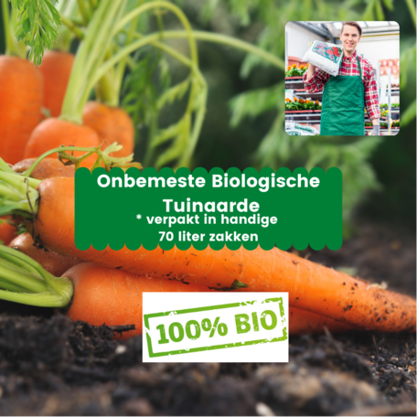 Onbemeste biologische Tuinaarde 1960 liter (28 x 70 liter)